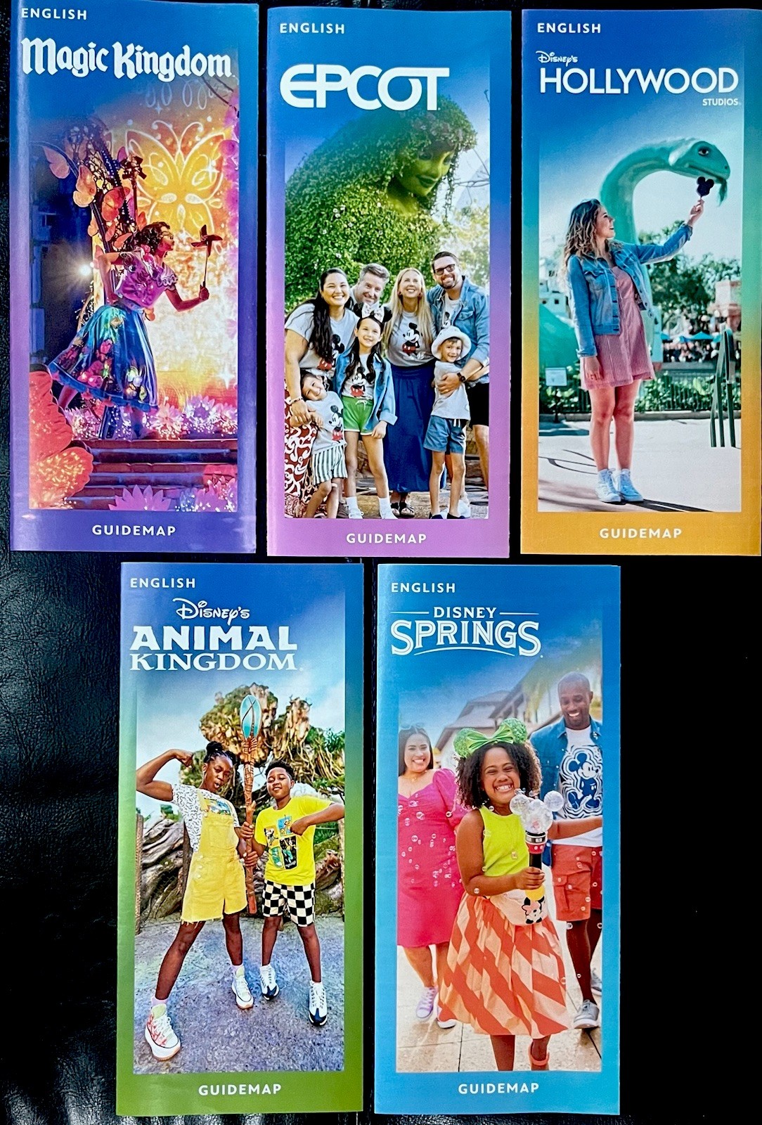 Theme Part Guide Map NEWEST 2026 Walt Disney World Theme Park Guide Maps 5 Maps Newest ...