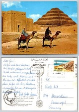 Vintage 1973 Saqqara Egypt Step Pyramid Djoser Camels Lehnert & Landrock picture