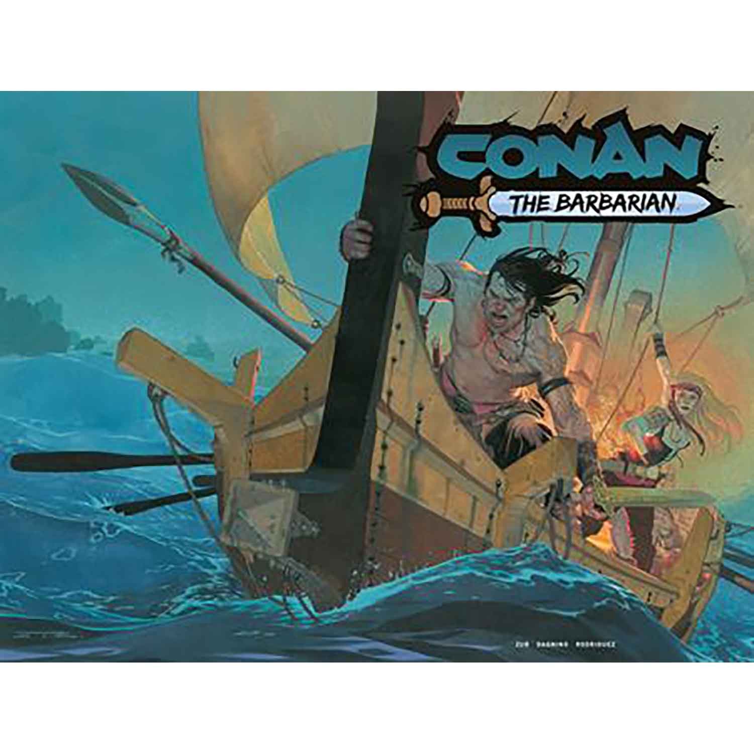 Conan The Barbarian #34 Cover G Esan Ribic Wraparound Cardstock Variant