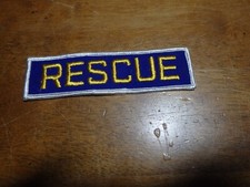 RESCUE AMBULANE RESCUE FIRE DEPARTMENT EMT OBSOLETE  SHOULDER  PATCH BX BB#10 picture