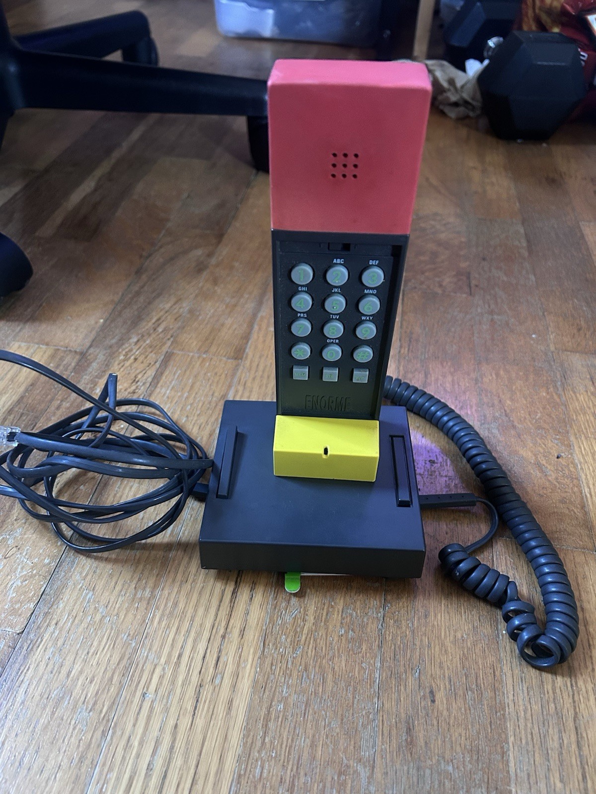 1980s Enorme Telephone by Ettore Sottsass & David Kelley Memphis See Description 1980s Enorme Telephone by Ettore Sottsass & David Kelley Memphis See Description