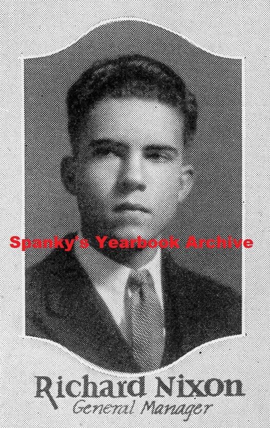 1930s President RICHARD NIXON senior high Yearbook Detente Vietnam Watergate ~++