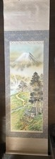 Yoshida Esan Fukun Shogyo Landscape Hanging Scroll, Mt. Fuji, Antique Condition picture
