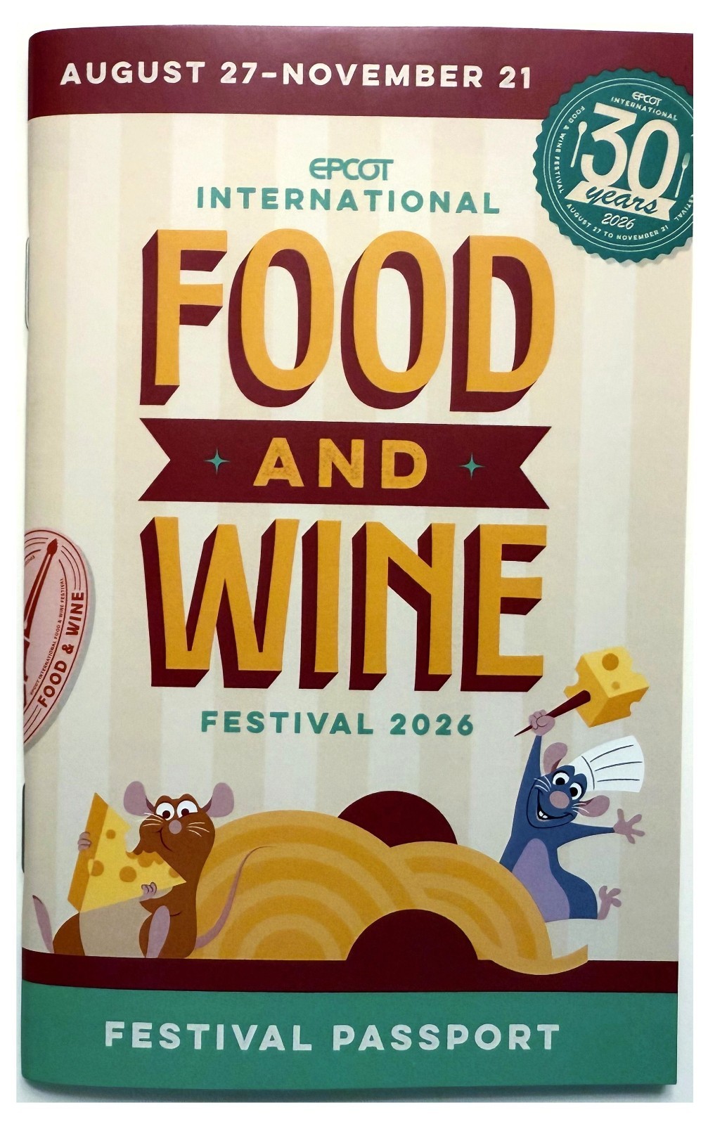 Epcot Food And Wine Festival Passport Booklet 2026 Quick Ship Walt Disney World Epcot Food And Wine Festival Passport Booklet 2026 Quick Ship Walt Disney World