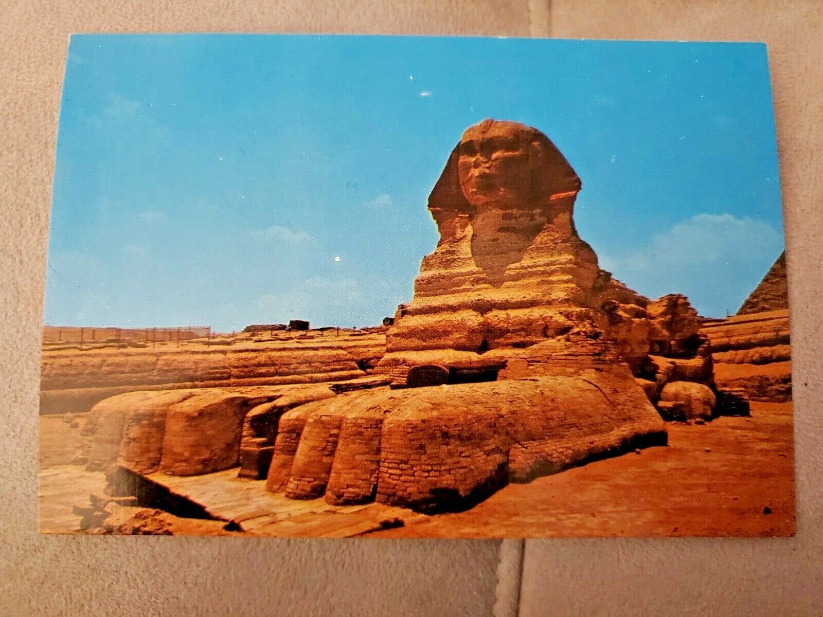 EGYPT GIZA, THE SPHINX Postcard unposted 1980s