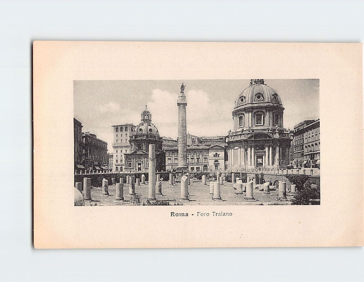 Postcard Trajan Forum Rome Italy