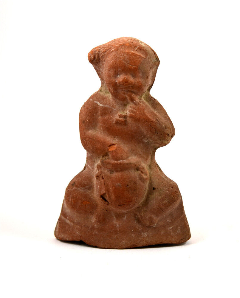 Romano-Egyptian terracotta figurine of Harpocrates (Horus-the-child)