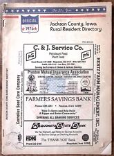 1976 JACKSON COUNTY IOWA DIRECTORY FULL OF ADVERTISING LOCAL TELEPHONE #s  Z5459 picture