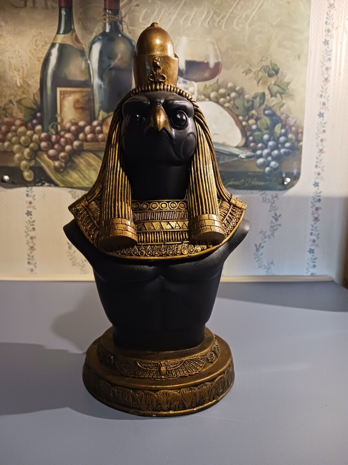 Egyptian God Horus Bust/ Trinket Box