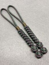 550 Paracord Knife Lanyard 2pk, Chameleon Cord Snake Knot With Brass Bead picture