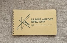 1976-1977  Illinois Airport Directory Chicago Illinois Department Transportation picture
