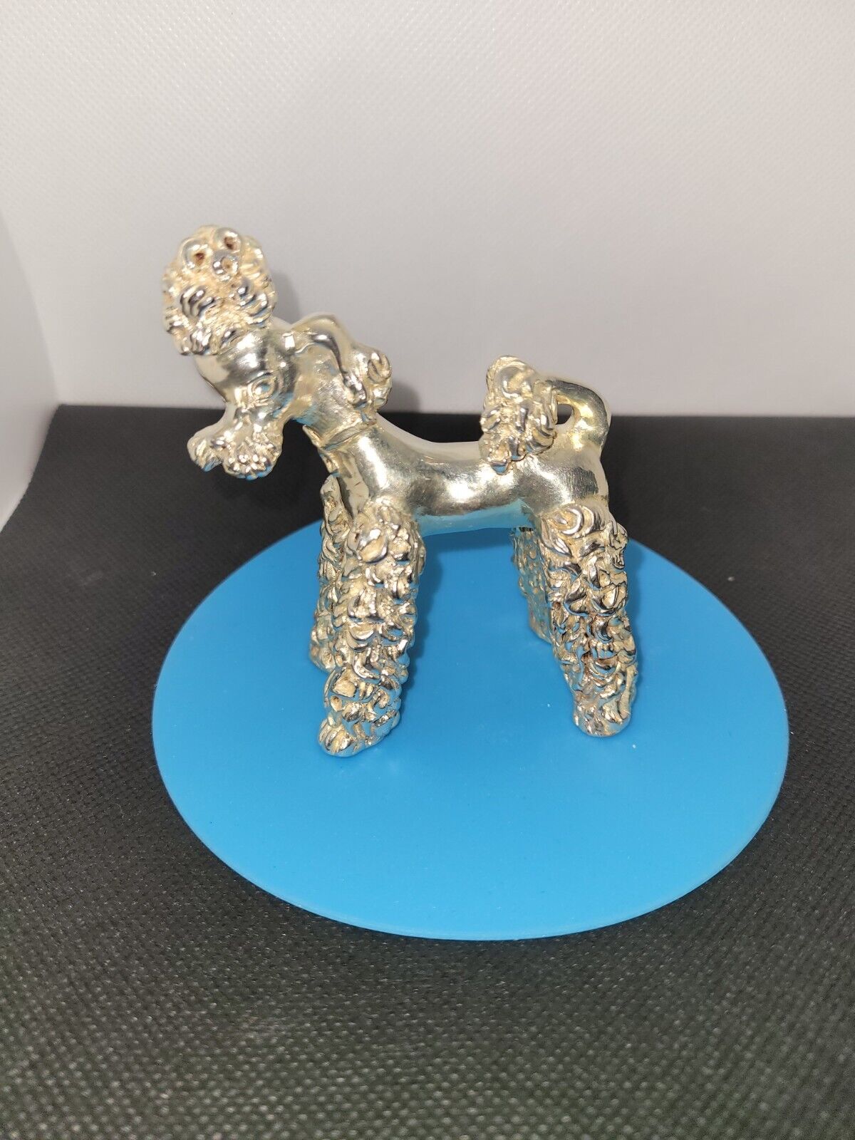 Sterling Silver French Poodle Dog Figurine  3.25 Inches Tall 60 Grams