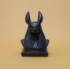 Authentic Ancient Egyptian Antiquities Basalt Stone Anubis Statue Egyptian BC picture