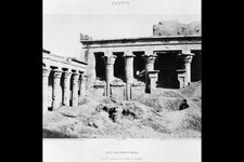Photo:Idfu Egypt 1858 Edfou Temple Courtyard Pronaos Archaeological Site picture