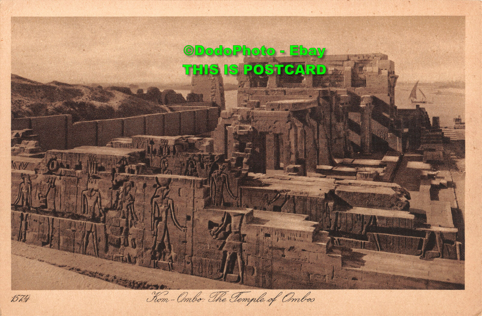R356160 1574. Kom. Ombo. The Temple of Ombos. Lehnert and Landrock. Egypt