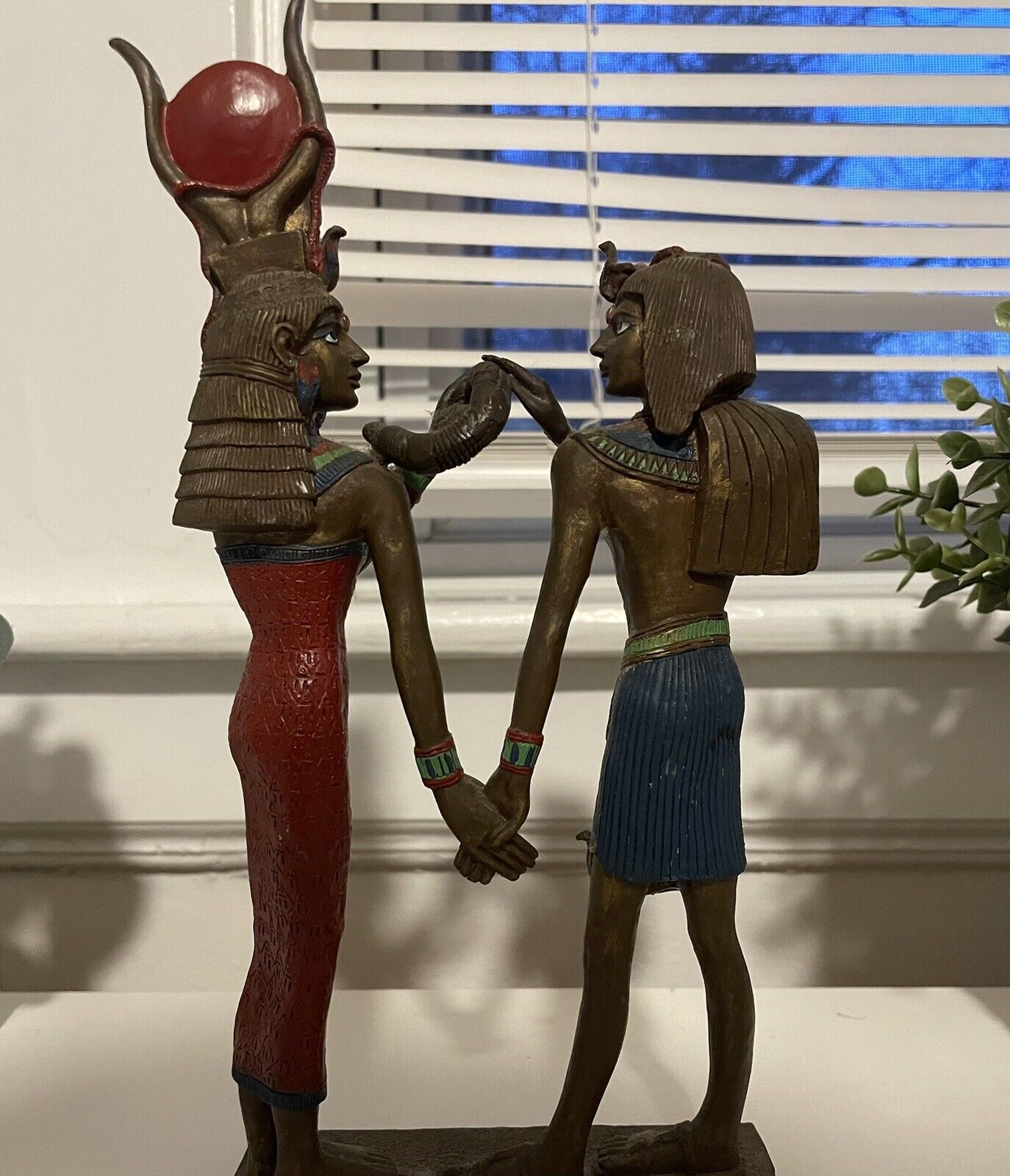 Egyptian Goddess Hathor Holding Hands Rare