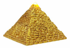Ebros Small Golden Ancient Egyptian Giza Golden Pyramid Figurine with LED 1.75