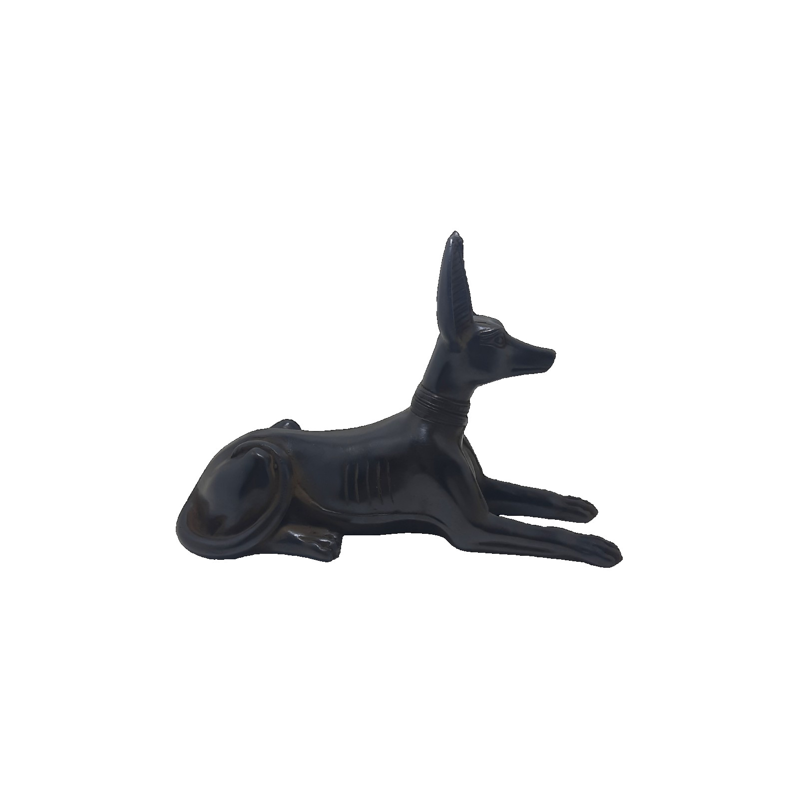 UNIQUE ANTIQUE ANCIENT EGYPTIAN Statue Seated Anubis Jackal Sculpture