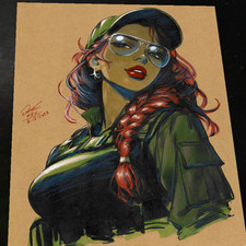 Ash Character Portrait Art Print Signed 8.5x11 | Art by Keyeske picture