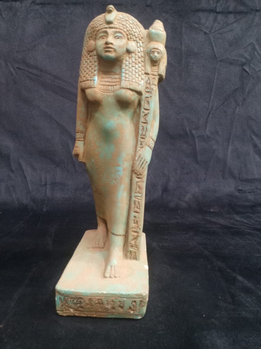 Ancient Egyptian Queen Nefertari Statue Antique Rare Pharaonic Mythology BC Ancient Egyptian Queen Nefertari Statue Antique Rare Pharaonic Mythology BC