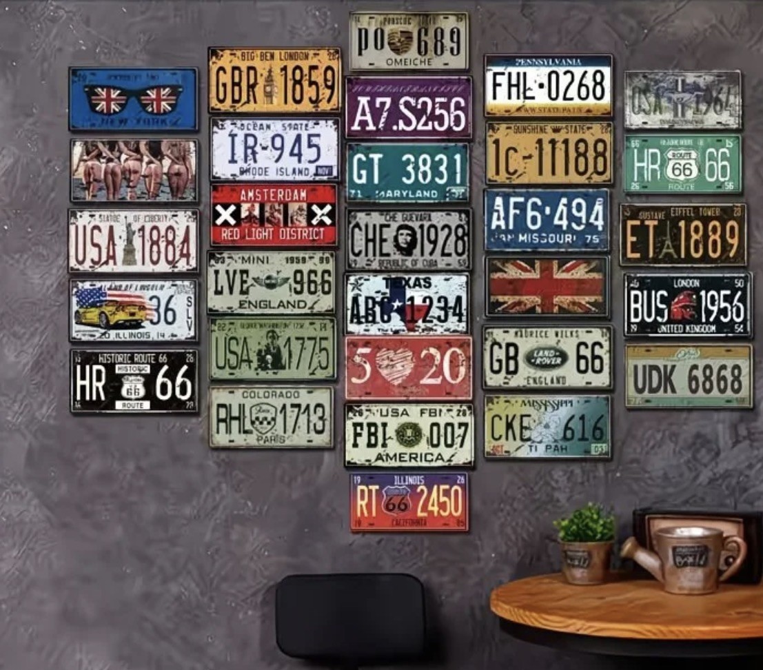 Pack of 30 Craft Condition License Plates Art Projects LOT TAGS (RANDOM PLATES) Pack of 30 Craft Condition License Plates Art Projects LOT TAGS (RANDOM PLATES)