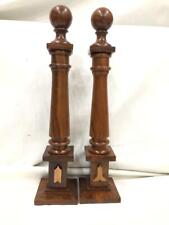 Masonic Wood Columns Senior Warden and Junior Warden emblems sold as Pair, Maso picture