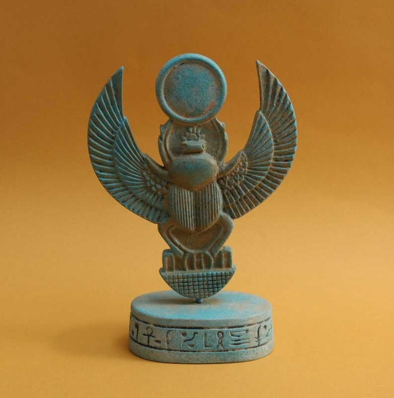 Egyptian Artifacts Rare ِAuthentic Pharaonic Winged Scarab Of Egyptian Khepri BC Egyptian Artifacts Rare ِAuthentic Pharaonic Winged Scarab Of Egyptian Khepri BC