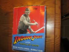 1984 Topps Indiana Jones Temple of Doom Unopened Partial Box 18 Sealed Wax Pack picture