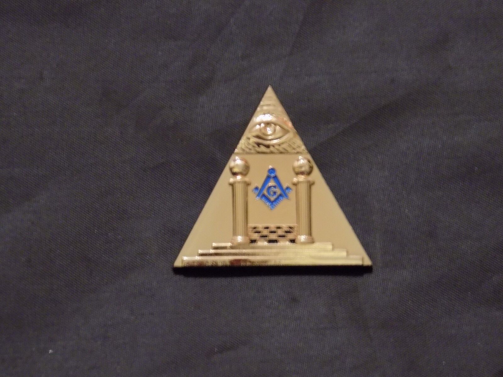 Masonic Altar Pillars All Seeing Eye Lapel Tac Pin Masonic Freemason NEW