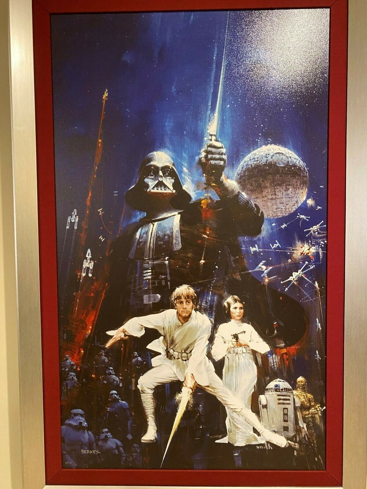 Star Wars Framed Canvas Fine Art Collection Force of Life, Power of Death 57x38