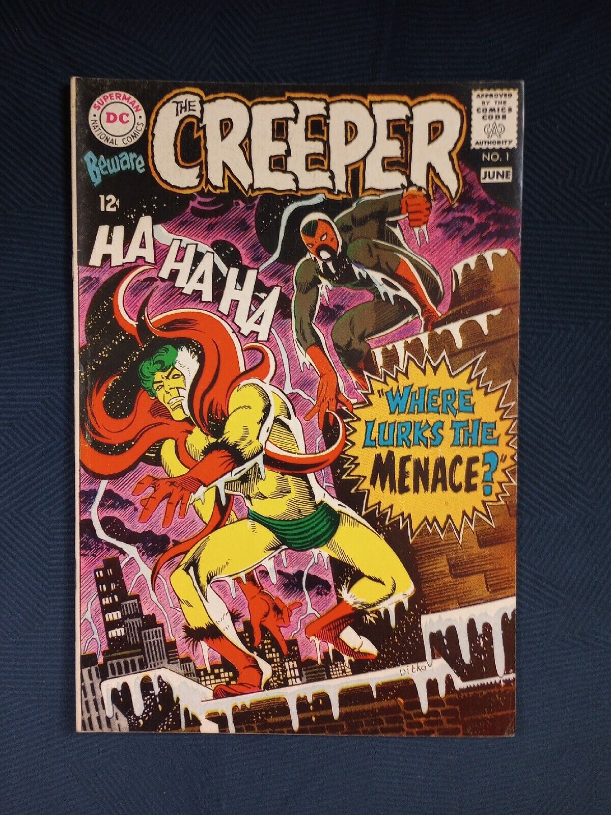 BEWARE THE CREEPER #1 (1968) NM Steve Ditko Cover-Story-Art + 2nd Creeper App.