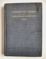 University of California Directory of Graduates 1905 HC, names, addresses, more  picture
