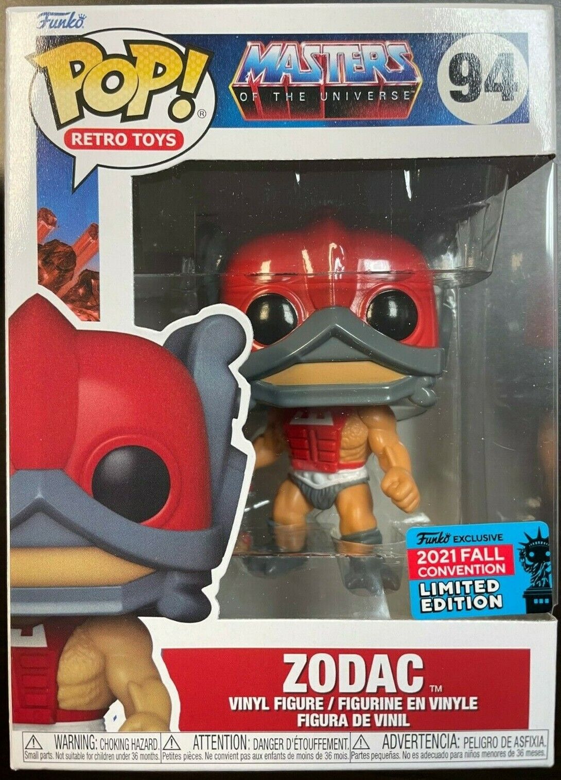 Funko Pop Zodac 94 Master Of the Universe 94 NYCC FALL EXCLUSIVE IN HAND