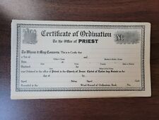 Certificate of Ordination  PRIEST  Priesthood  Vintage LDS Mormon RARE picture