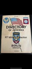 WWII WW2 1st  Allied Airborne Division Officers Directory, Berlin. Rare picture