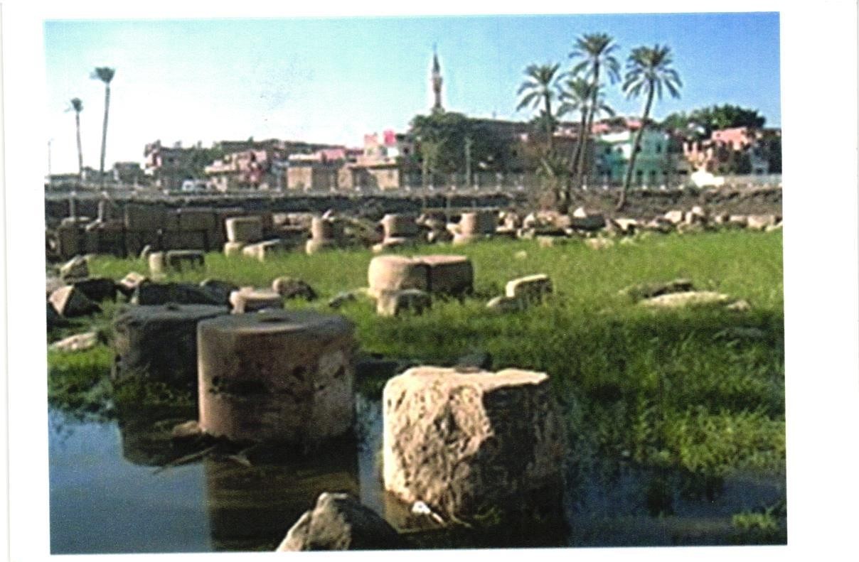 VTG Postcard Egypt Memphis Ancient Capital Ruins Temple of Ptah Mit Rahina. VTG Postcard Egypt Memphis Ancient Capital Ruins Temple of Ptah Mit Rahina.