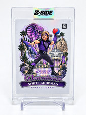 Custom White Goodman Downtown Purple Cobras Novelty Trading Card Dodgeball picture