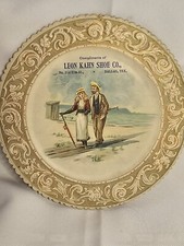 antique victorian trade card leon kahn shoe co compliments of..exquisite 7