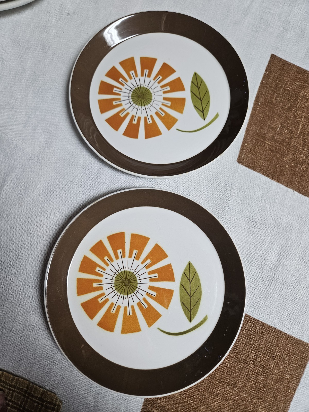 VTG Mikasa Duplex Ben Seibel BRUNCH 7.5” 2PC Lunch Plate MCM Japan EUC RARE