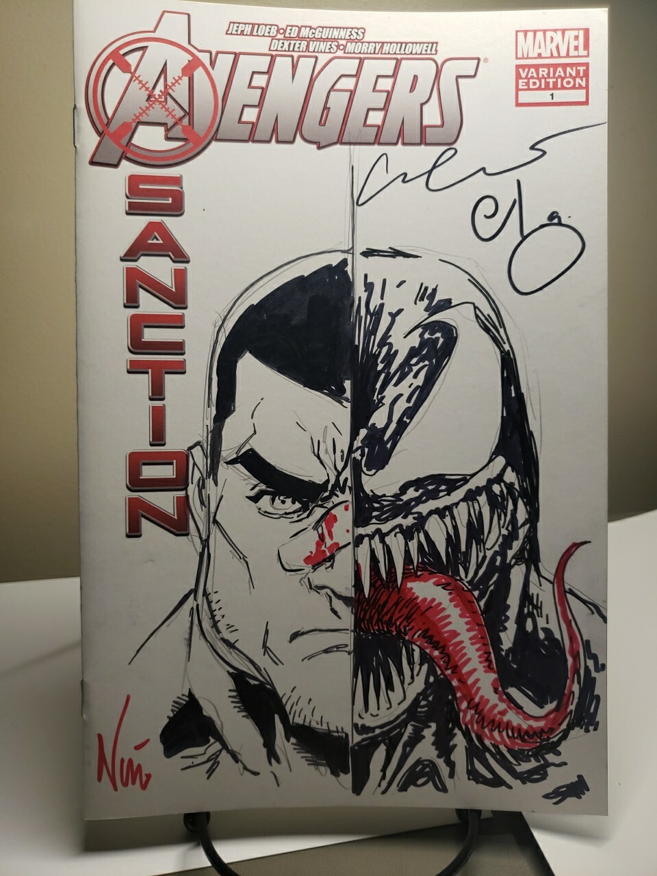 Avengers Sanction #1 Original Art Sketch ESAN & Isaac Escorza Brothers Avengers Sanction #1 Original Art Sketch ESAN & Isaac Escorza Brothers