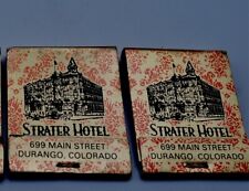 Vintage Matchbook Stratler Hotel Durango Colorado 2 Packages Unstruck picture