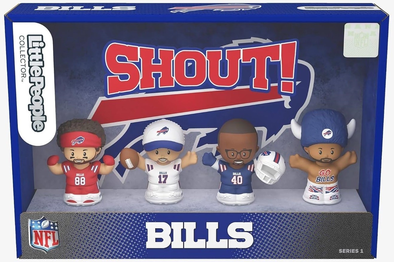 Fisher Price Little People Collector Buffalo Bills NFL 4 Figure Set Josh Allen Fisher Price Little People Collector Buffalo Bills NFL 4 Figure Set Josh Allen