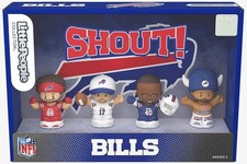 Fisher Price Little People Collector Buffalo Bills NFL 4 Figure Set Josh Allen picture