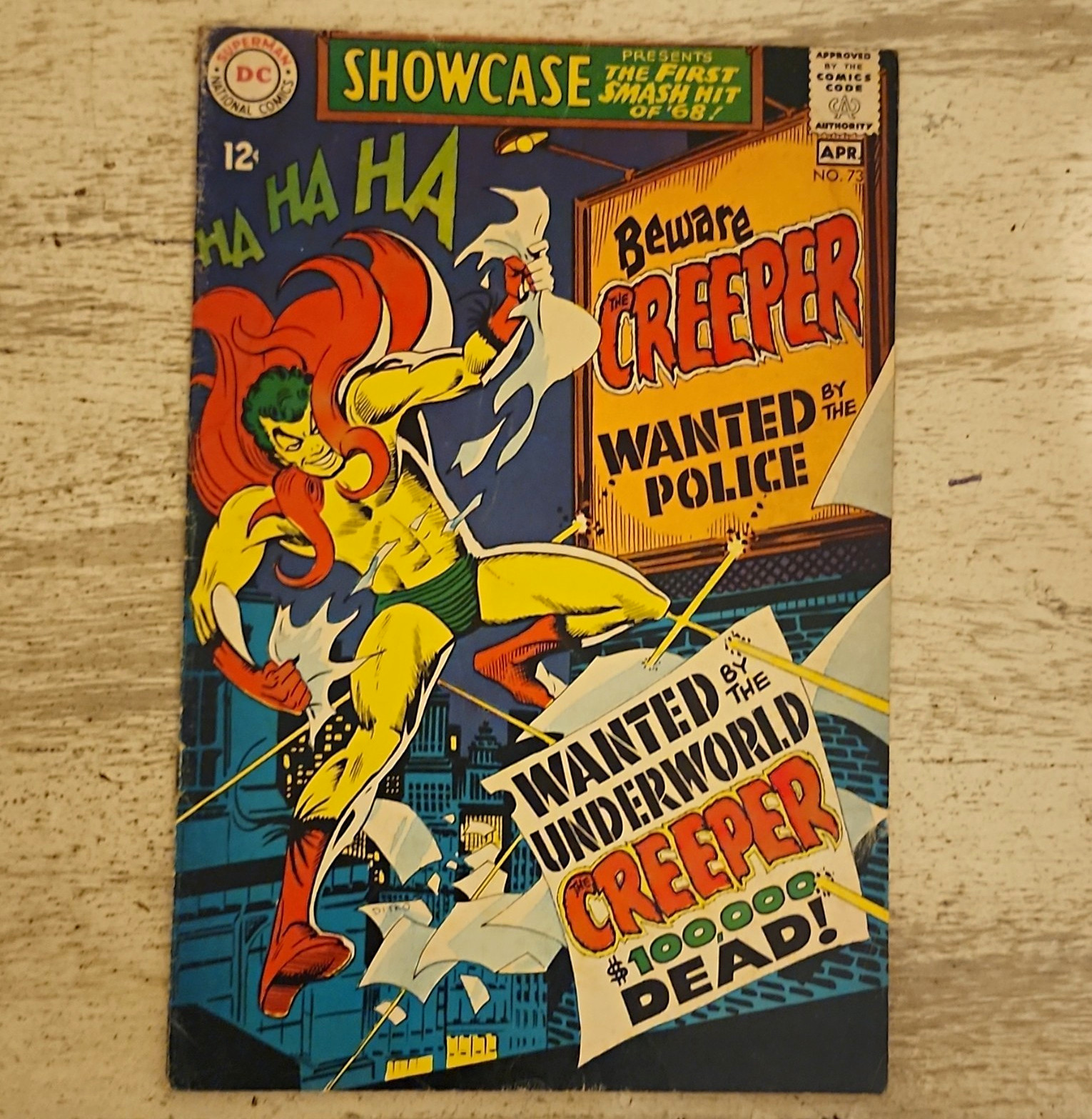 Showcase #73  1968) beware the Creeper Steve Ditko , origin/ 1st Appearance VG+