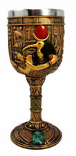 Egyptian God Of Knowledge & Technology Thoth 6oz Resin Wine Goblet Chalice Cup picture