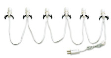6 Socket Light Cord Set with bulbs C7 for Christmas Villages DEPT 56 & LEMAX picture