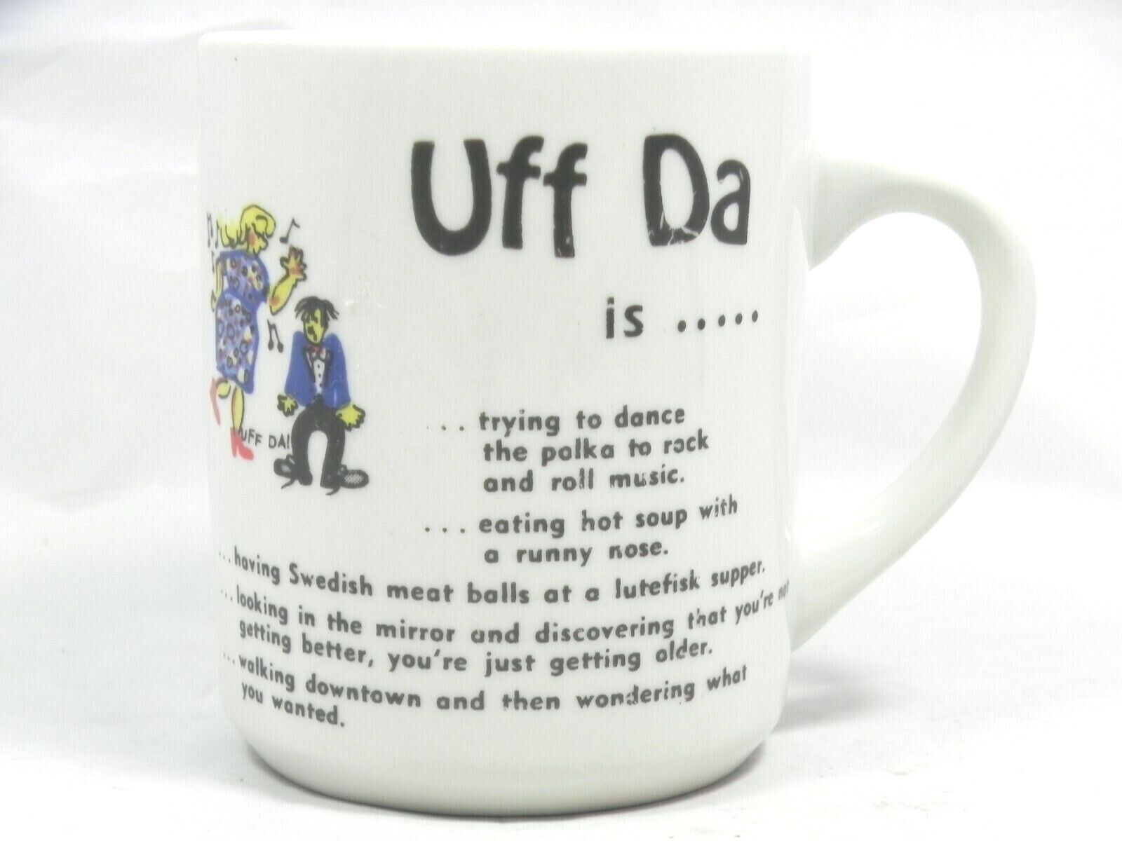 Uff Da Is... Coffee Mug Cup, Definitions Examples- Berqquist Imports - Norwegian