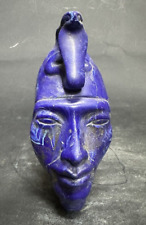 PHARAONIC ANCIENT EGYPTIAN ANTIQUES Mask King Akhenaten Made Malachite Stone BC picture