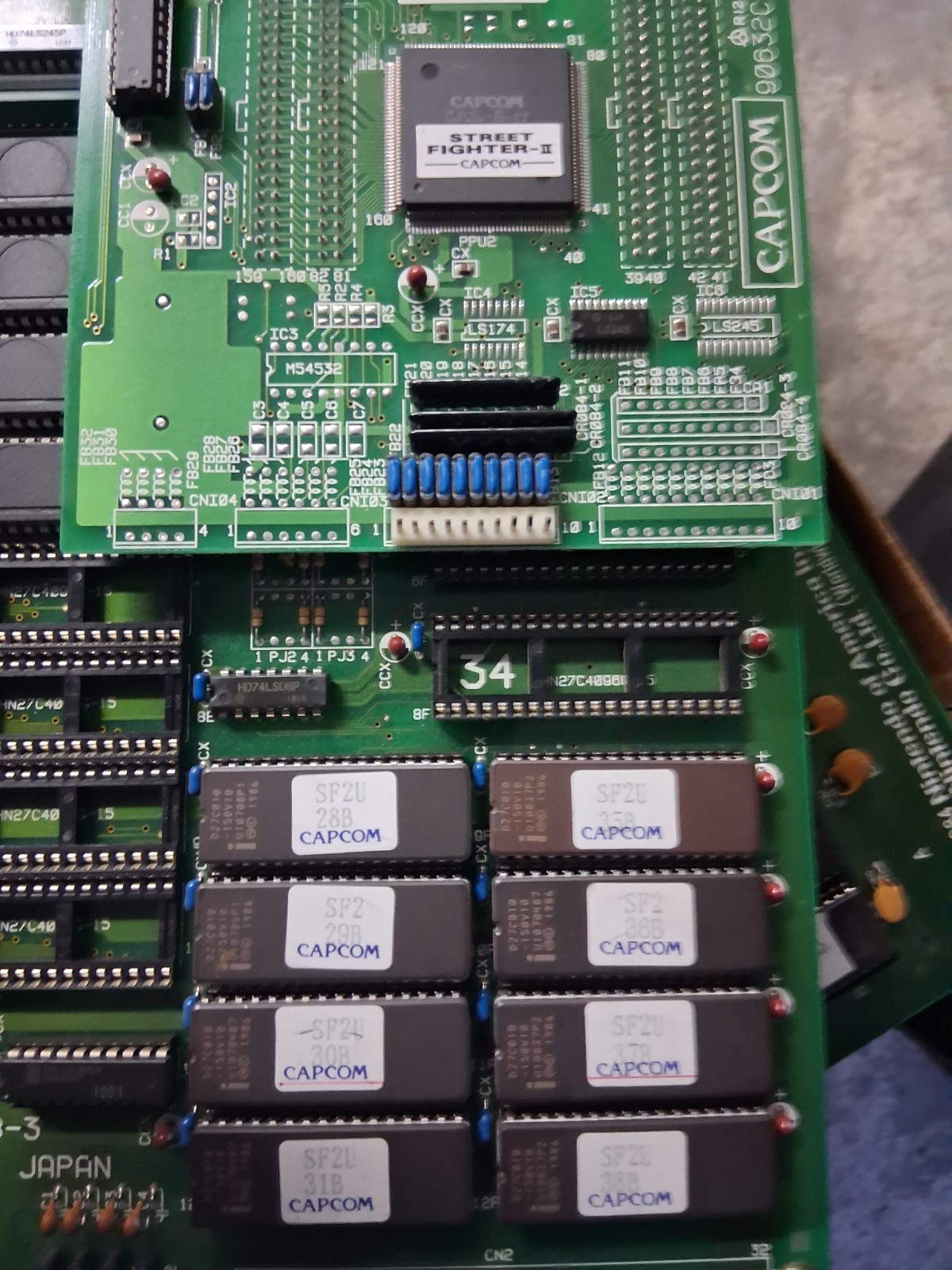 Capcom Street Fighter II arcade PCB jamma board replacement part 1991 ...