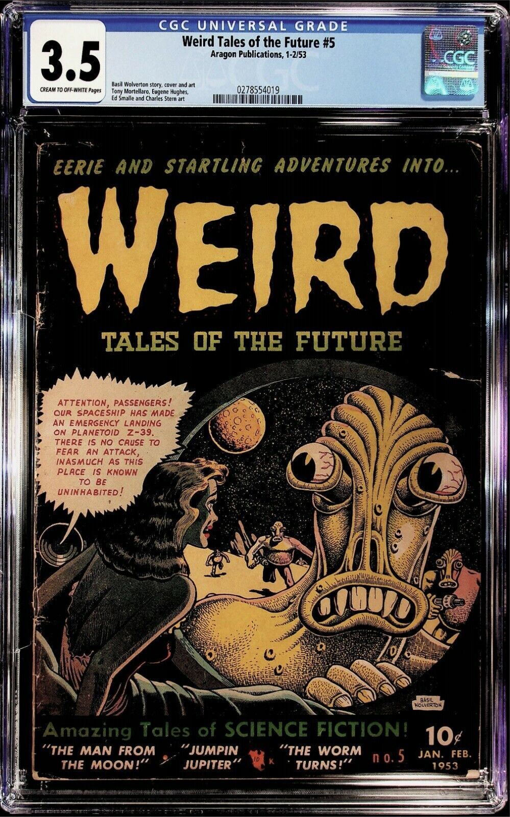 Weird Tales Of The Future 5, Jan-Feb \'53, CGC 3.5